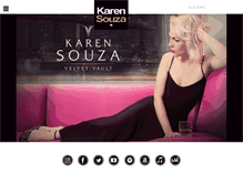Tablet Screenshot of karensouza.com